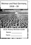 GCSE Grade 9 Workbook on Weimar Republic and the Germany Module