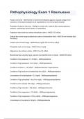Pathophysiology Exam 1 Rasmussen questions and answers graded A&plus; 2024&sol;2025