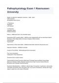 Pathophysiology Exam 1 Rasmussen University questions and answers graded A&plus; 2024&sol;2025