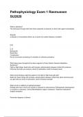 Pathophysiology Exam 1 Rasmussen SU2020 questions and answers graded A&plus; 2024&sol;2025