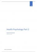 Table of Contents for Health Psychology Part 2 &lpar;accompanying the purchased course text&rpar; 