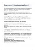 Rasmussen Pathophysiology Exam 2 questions and answers graded A&plus; 2024&sol;2025