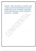 Exam &lpar;elaborations&rpar; NSG533 &sol; NSG 533