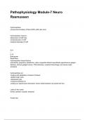 Pathophysiology Module-7 Neuro Rasmussen questions and answers graded A&plus; 2024&sol;2025