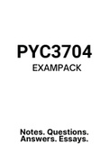 PYC3704 - Exam Questions PACK (2003-2020) 