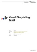 Visual Storytelling: Tekst - Creative Business - Informerend artikel (CIJFER: 7.0)
