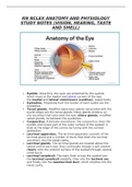 RN NCLEX ANATOMY AND PHYSIOLOGY STUDY NOTES (VISION, HEARING, TASTE AND SMELL)
