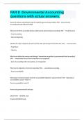 FAR 8  Governmental Accounting questions with actual answers&period;