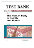 TEST BANK FOR THE HUMAN BODY IN HEALTH AND ILLNESS, 6TH EDITION BY HERLIHY