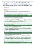 Coppin State University&semi; NURSING 432&lowbar;FA Davis Ryan Rodriguez &sol; NURSING 432 Mental Health&semi; Ryan Rodriguez &vert; Interview the Patient &vert; Review Answers and Rationales&lowbar; 2021
