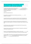 Governmental accounting exam 2 questions with actual answers&period;