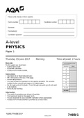 a level physics paper 1 2017&period;