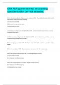 CPA FAR governmental accounting questions with correct answers&period;
