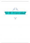 SNHD AEMT PROTOCOLS QUIZ 2024  WITH 100&percnt; ACCUARTE ANSWERS 