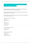 Governmental Accounting Overviewed questions & answers&period;