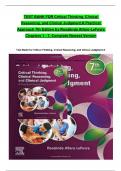 TEST BANK CRITICAL THINKING&comma; CLINICAL REASONING AND CLINICAL JUDGEMENT A PRACTICAL APPROACH 7TH EDITION ALL CHAPTERS INCLUDED AND COMPLETE GUIDE&period;