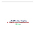 RN Adult Medical Surgical Online Practice 2019 A|Verified and 100% Correct Q & A, Complete Document for ATI Exam|