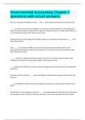 Governmental Accounting Chapter 7 questions with actual answers&period;