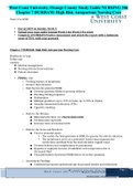 West Coast University&comma; Orange County Study Guide NURSING 306 Chapter 7 DURHAM&colon; High Risk Antepartum Nursing Care