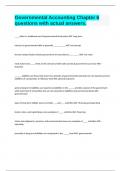 Governmental Accounting Chapter 6 questions with actual answers&period;