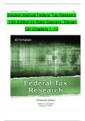Solution Manual Federal Tax Research  13th Edition by Roby Sawyers&comma; Steven Gill Chapters 1 -13