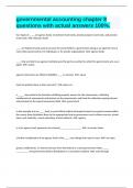 governmental accounting chapter 8 questions with actual answers 100&percnt;&period;