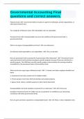 Governmental Accounting Final questions and correct answers&period;