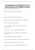 Zeta  Bundled Exam Questions and CORRECT Answers
