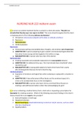 NURSING NUR 222 midterm exam LATEST