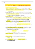 NR 601 Final Exam &ndash; Question and Answers
