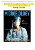 Test Bank for Microbiology&colon; The Human Experience 2nd Edition By John W&period; Foster&semi; Zarrintaj Aliabadi&semi; Joan L&period; Slonczewski Chapter 1-27 Complete Guide A&plus;