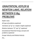 Gravitation,concept&problems,Kepler laws, Various parameters explained