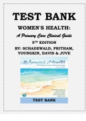 Women's Health&colon; A Primary Care Clinical Guide 5th Edition By&colon; Schadewald&comma; Pritham&comma; Youngkin&comma; Davis and Juve Test Bank - Subject&colon; Health & Fitness&comma; Women's Health