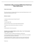 NR599 Week 8 Final Exam Study Guide Questions and Answers &lpar;Latest&rpar;