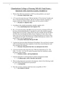 NR 601 Final Exam Study Guide – Question with Answers (Latest, Graded A)