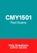 CMY1501 - Past  Exam Papers (2012-2020)