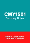 CMY1501 Notes for 2023 (Summary of Study unit 1-4)