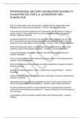 PROFESSIONAL MILITARY KNOWLEDGE ELIGIBILITY EXAM &lpar;PMK-EE&rpar; FOR E-4&colon; LEADERSHIP AND CHARACTER