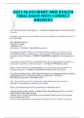 2024 NJ ACCIDENT AND HEALTH FINAL EXAM WITH CORRECT ANSWERS &Tab;
