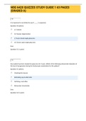 Exam (elaborations) NSG 6420 QUIZZES STUDY GUIDE 1 