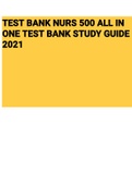 Exam (elaborations) NURS 500 ALL IN ONE TEST BANK STUDY GUIDE 