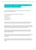 Governmental Accounting Chapters 1-3 questions with answers&period;