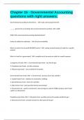 Chapter 15 - Governmental Accounting questions with right answers&period;