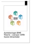 Aantekeningen BIM5 Theorie lessen kwartiel 1 