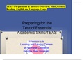 TEAS 170 questions & answers Overview; Math,Science, Reading ,English and Language Usage.