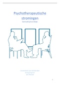 Complete samenvatting van de hoorcolleges Psychotherapeutische Stromingen