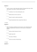 NUR 108 Final exam questions and answers.