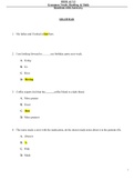 HESI A2 Version 2 Grammar Vocab Reading Math Study Guide