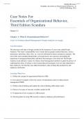 Case Notes For Essentials of Organizational Behavior&comma; Third Edition Scandura