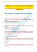 CHAMBERLAIN NURSING COLLEGE ATI PROCTORED MATERNITY AND PEDIATRIC NURSING 3RD EDITION EXAM QUESTIONS AND ANSWER BEST GRADED A&plus; NEW UPDATE
